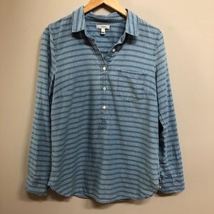 ✨ JCrew Striped Denim Shirt